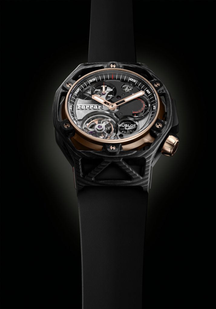 Hublot Techframe Ferrari 70 Years Carbone Peek & King Gold Tourbillon Chronographe