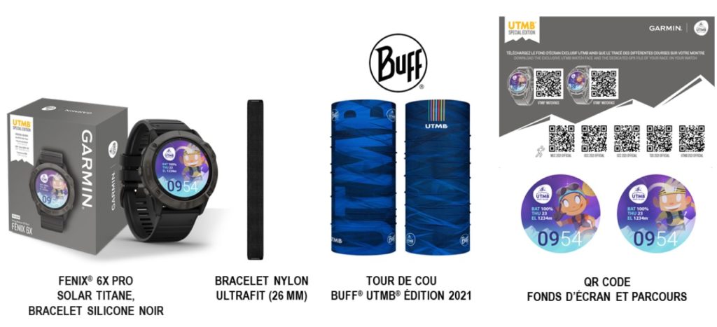 Contenu du pack UTMB Garmin